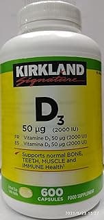 Kirkland Signature Extra Strength D3 50 mcg Softgels
