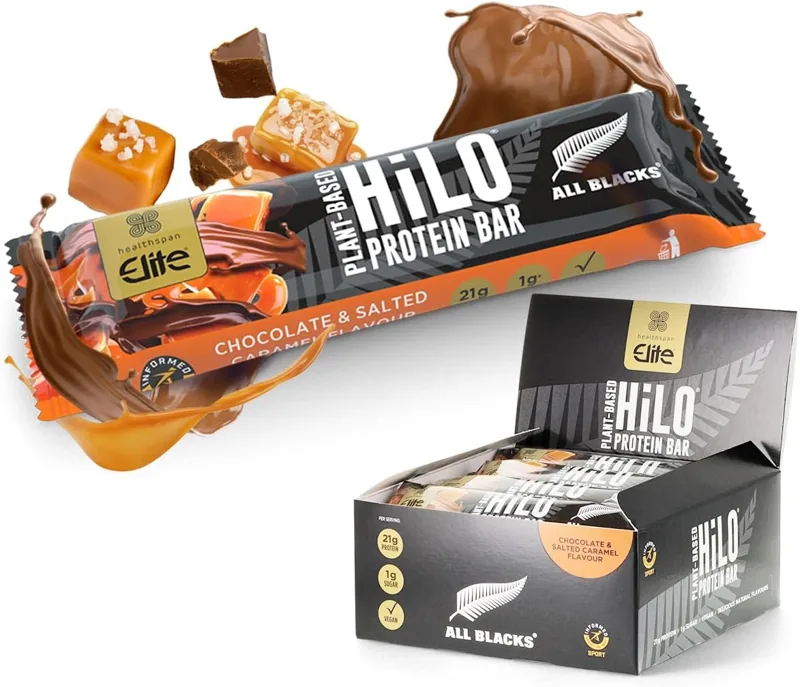 Healthspan Elite Plant-Based HiLo Protein Bar (All Blacks)