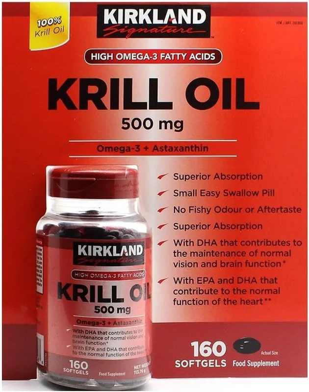 Kirkland Signature Kirkland Signature Krill Oil 500 mg Softgels