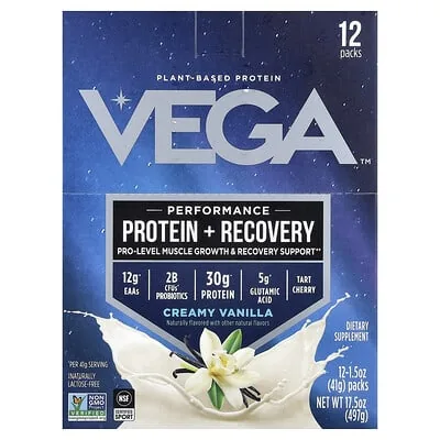 Vega Performance Protein + Recovery Creamy Vanilla